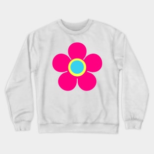 Early 2000s Bedroom Aesthetic Girls Y2K 90's Kid Large Flower Pattern Crewneck Sweatshirt